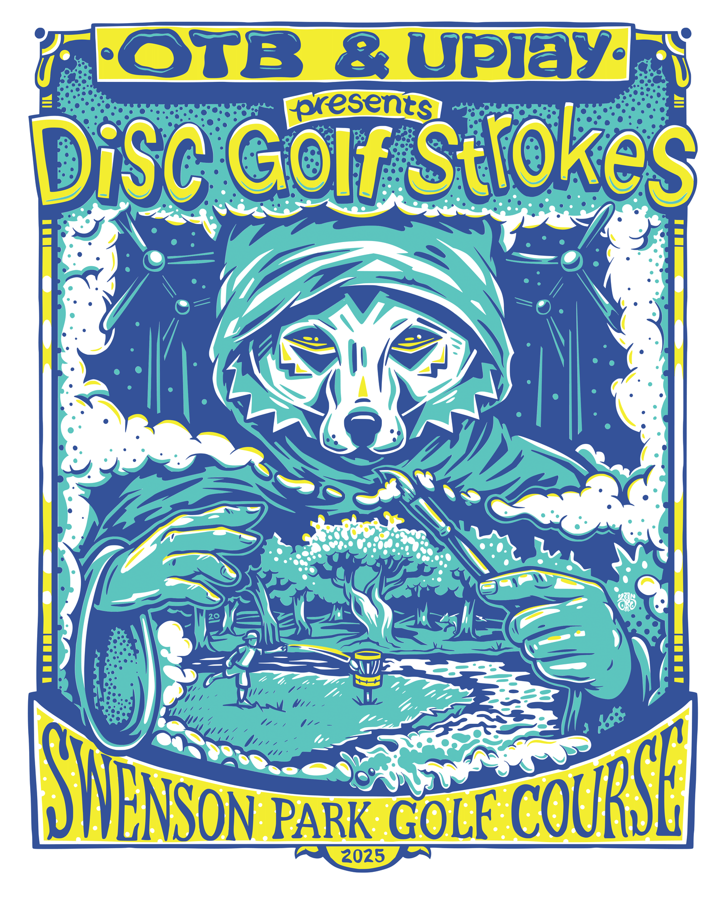 2025 Disc Golf Strokes Limited Edition Event Poster